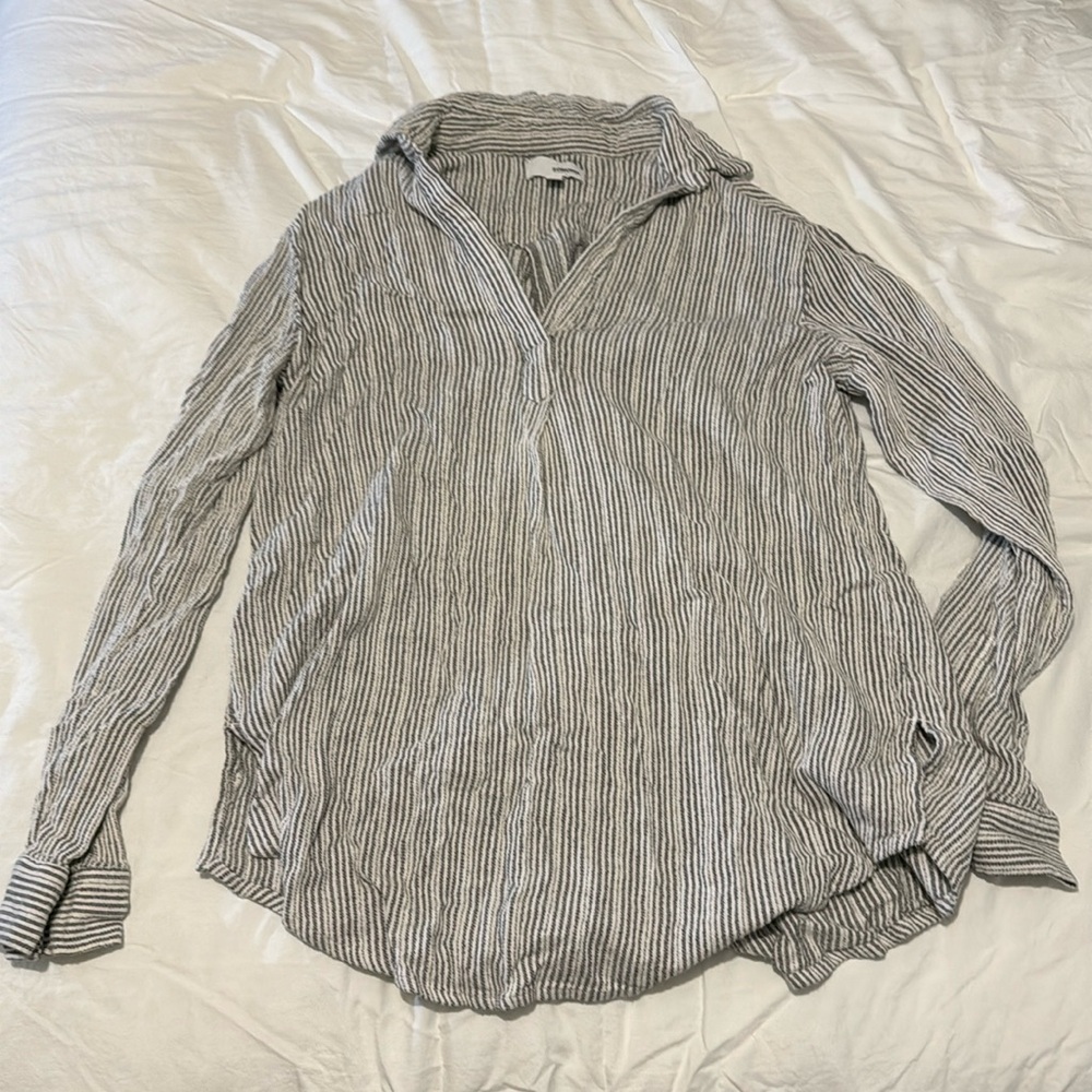 Sonoma striped collared long sleeve